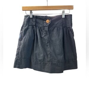 vintage  Mimi Chic Blue button mini  skirt